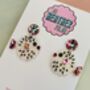 Puffer Fish Glitter Resin Earrings / Ocean Lover Gift / Sea Life Statement Jewellery / Cute Marine Accessories, thumbnail 3 of 5