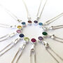Sterling Silver Birthstone Necklace, thumbnail 4 of 6