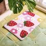 Luxury Thick Absorbent Strawberry Bathroom Mat, thumbnail 3 of 8