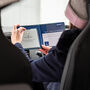 Disabled Blue Badge Parking Permit Wallet Made From Recycled Bottles In Peacock, thumbnail 7 of 11
