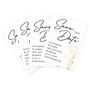 Personalised 'Save The Date' Invites Gold Floral Set Of 36, thumbnail 5 of 5