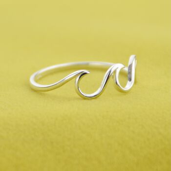 Sterling Silver Wave Ring, 6 of 6