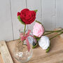Personalised 7th Anniversary Wool Rose With Vase, thumbnail 5 of 7