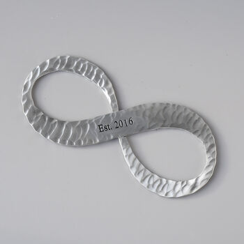 10th Anniversary Gift Aluminum Infinity Sculpture, 4 of 11