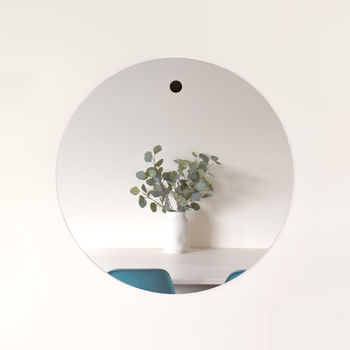 Harpa Large Round Wall Mirror: Modern And Minimal, 5 of 6