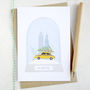 Pack Of Six City Snow Globe Christmas Cards, thumbnail 2 of 8