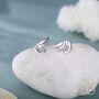 Prawn Stud Earrings In Sterling Silver, thumbnail 5 of 10