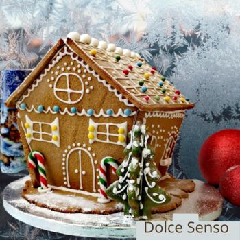 Large Gingerbread House Baking Kit Diy Christmas Gift, 3 of 5