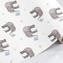 Elephant Kids Wrapping Paper Roll Or Folded, thumbnail 2 of 3