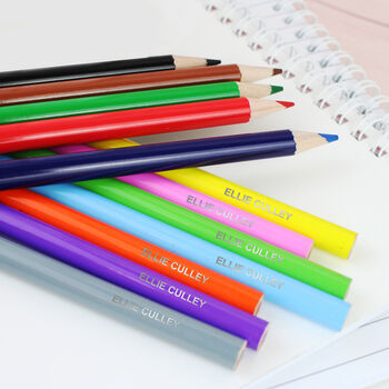 Set Of 12 Personalised Colouring Pencils, 3 of 3