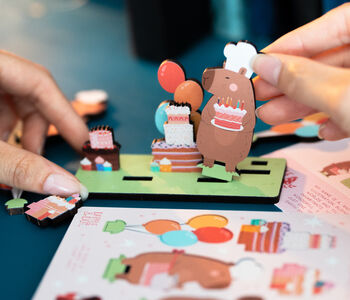 Personalised Capybara Birthday Pop Out Card, 3 of 5