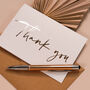 Wedding Bridesmaid Thank You Card Pink And Gold Foil, thumbnail 6 of 8