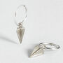Aphrodite 18ct Gold Hoop Earrings With Small Heart, thumbnail 1 of 3