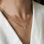 Darcy Pearl Pendant Gold Necklace, thumbnail 7 of 8