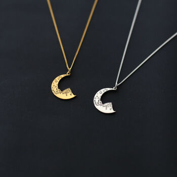Mountains Necklace, Moon Necklace, Wanderlust, 7 of 9