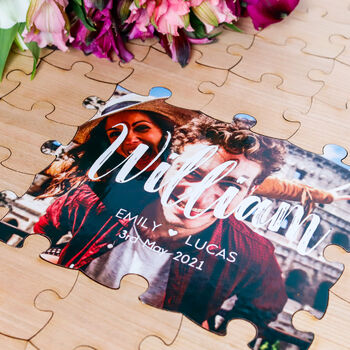 Personalised Photo Wedding Guestbook Puzzle Alternative, 2 of 10
