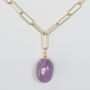 Danyon Textured Long Link Chain Gemstone Necklace, thumbnail 5 of 6