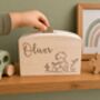 Classical Personalised Wooden Money Box For Boys, thumbnail 1 of 5