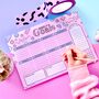 Pink Weekly Desk Planner, thumbnail 1 of 7