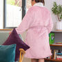 Personalised Super Soft Sherpa Style Dressing Gown, thumbnail 3 of 12
