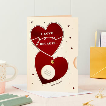 ‘I Love You Because’ Reveal Messages Card, 2 of 7