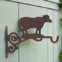 Hanging Basket Hook In Cast Iron Pig Or Cow, thumbnail 4 of 4