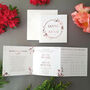 Rose Gold Trifold Wedding Invitations, thumbnail 2 of 5