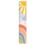 Sunny Rainbow Height Chart Fabric Wall Sticker, thumbnail 2 of 2