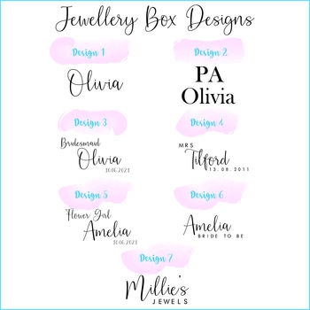 Personalised Name Travel Jewellery Box Organiser, 4 of 4