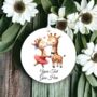 Personalised Cute Animal Couple Giraffe Decoration, thumbnail 2 of 2