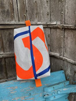 Large Recycled Sailcloth Wash Bag, 2 of 7