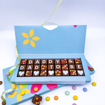 Dad And Dad To Be Personalised Chocolate Gift, 3 of 9