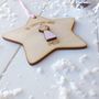 Personalised Baby Girl's First Christmas Decoration, thumbnail 3 of 5