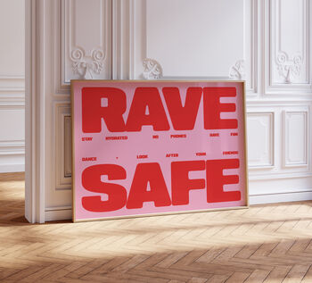 Rave Safe Music Print, 4 of 6