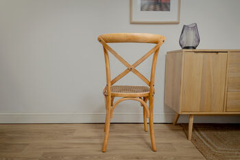 Gainsborough Brown Cross Back Dining Chair, 8 of 12
