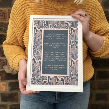 'There Are Stars' Inspirational Quote Print, 6 of 8