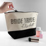 Personalised Bride Tribe Animal Print Makeup Bag, thumbnail 4 of 9