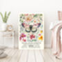 Natural History Museum Pink Butterfly Art Print, thumbnail 2 of 4