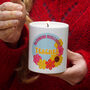 Blooming Brilliant Floral Teacher Candle, thumbnail 1 of 2