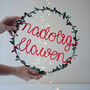 Nadolig Llawen Christmas Light Up Wreath, thumbnail 1 of 6