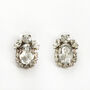Bridal Swarovski Crystal Stud Earrings, thumbnail 2 of 3
