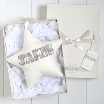 Personalised Embroidered Name Star Gift, 11 of 12