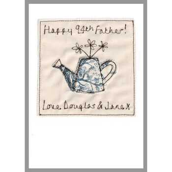 Personalised Watering Can Birthday / Retirement Card, 9 of 10