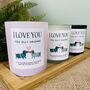 Personalised Silly Sausage Valentines Candle Gift, thumbnail 1 of 11