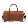 Personalised Leather Classic Duffle Weekend Bag, thumbnail 4 of 12