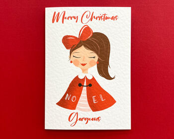 Personalised Christmas Greetings Card For Sister, 5 of 8