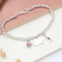 Guinea Pig Personalised Charm Bracelet, thumbnail 3 of 10