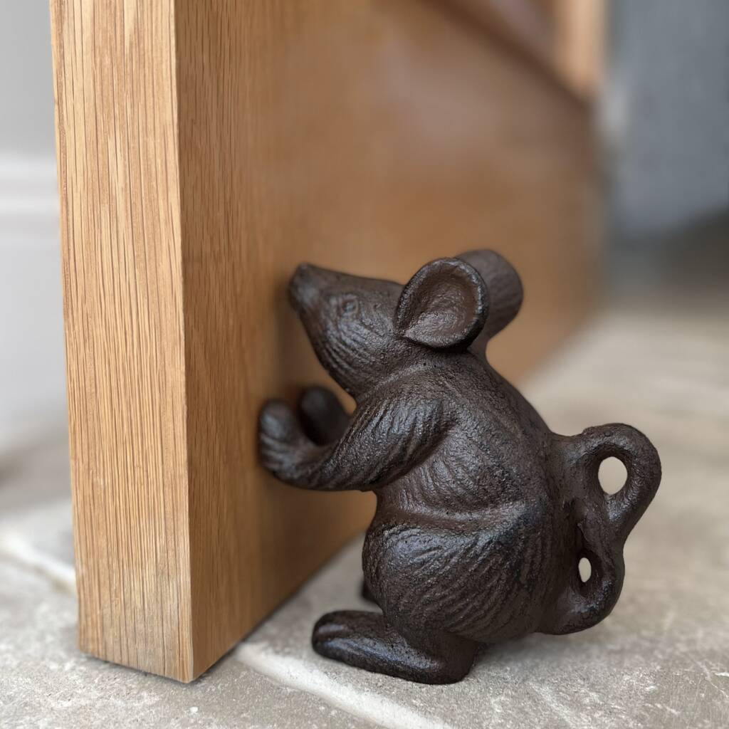 Mr Mouse Cast Iron Door Stop Or Bookend, 1 of 10