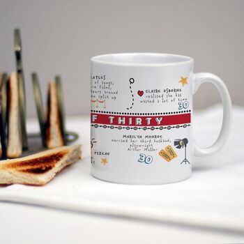 Personalised 30th Birthday Mug, 8 of 10