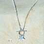 Sterling Silver Star Charm T Bar Belcher Chain Necklace, thumbnail 1 of 5